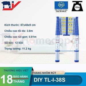 Thang nhôm rút đơn DIY TL-I-38S