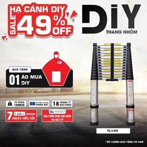 Thang nhôm rút đơn DIY TL-I-44