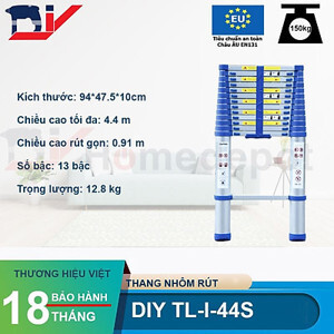 Thang nhôm rút đơn DIY TL-I-44S