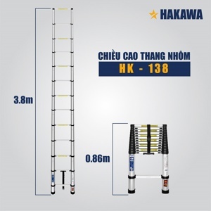 Thang nhôm rút đơn Hakawa HK-138 (HK138)