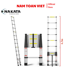 Thang nhôm rút đơn Nakata TY-618 - 6.3m