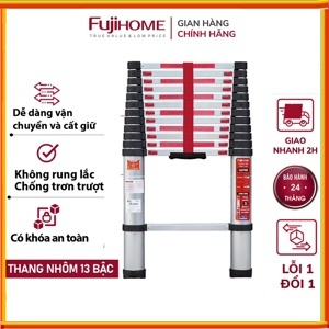 Thang nhôm rút gọn đơn Fujihome TLI380