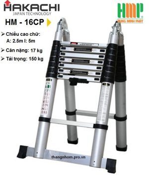 Thang nhôm rút gọn Hakachi HM-16CP