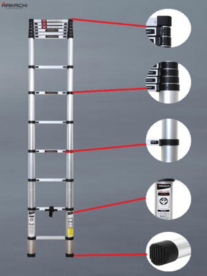 Thang nhôm rút gọn Hakachi HT-500CP