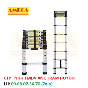 Thang nhôm xếp đơn 15 bậc Ameca AMD-480