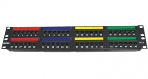 Thanh đấu nối cáp Patch panel 48 Port DINTEK CAT6 1402-04012