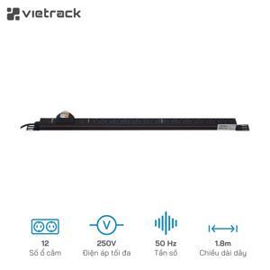 Thanh Nguồn VIETRACK VRP212-MCB32 12 ổ cắm