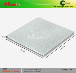 Thanh tấm ốp tường Conwood Siding 8”/8mm