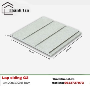 Thanh tấm ốp tường xi măng Conwood Lapsiding G2