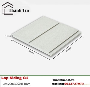 Thanh tấm ốp tường xi măng Conwood Lapsiding G1