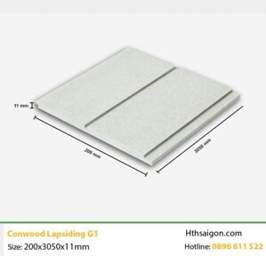 Thanh tấm ốp tường xi măng Conwood Lapsiding G1