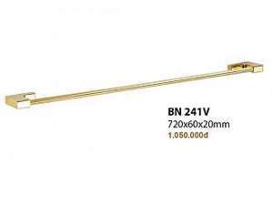 Thanh treo khăn đơn inox 304 mạ vàng BN 241V