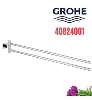 Thanh treo khăn Grohe Essentials Cube Double Towel Bar 40624001