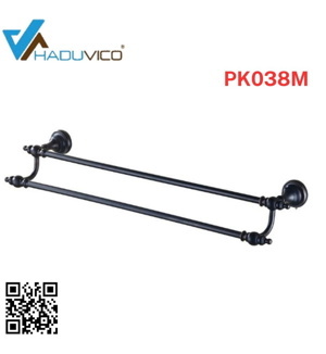 Thanh văt khăn đôi đen chân trơn Haduvico PK038M