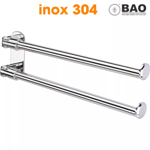 Thanh vắt khăn đôi inox 304 BAO BN140