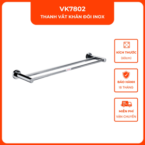 Thanh vắt khăn inox đôi Vinahasa VK7802