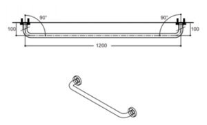 Thanh vịn American Standard HR-3204120-01