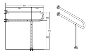 Thanh vịn American Standard HR-320280-01