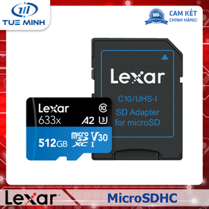 Thẻ nhớ 512GB MicroSDXC Lexar 633x 2018 A1 V30