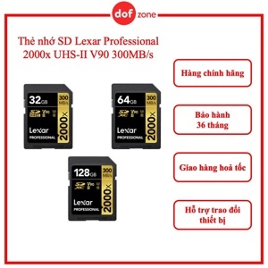 Thẻ nhớ 64GB SDXC Lexar Professional 2000x