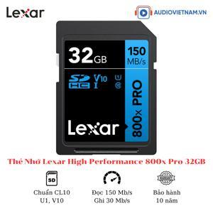 Thẻ nhớ Lexar CF 32GB 800x Professional Series UDMA CompactFlash