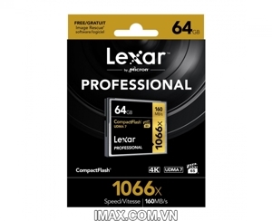 Thẻ nhớ CF Lexar Profession 64GB 160M/s tốc độ 1066x