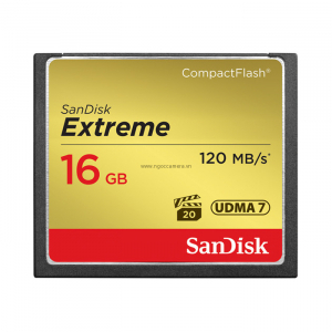 Thẻ nhớ CF SanDisk Extreme - 16GB/800X/120m/s