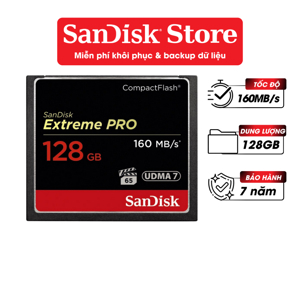 Thẻ nhớ CF SanDisk Extreme Pro 160MB/s 128GB 1067X