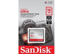 Thẻ Nhớ CompactFlash SanDisk Ultra 16GB 333X