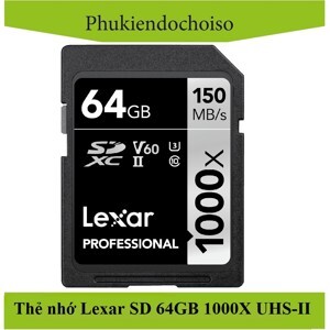 Thẻ nhớ Lexar SDXC 64GB 1000x 150MB/s