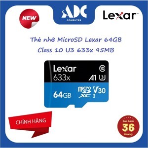 Thẻ nhớ Lexar SDXC 64GB 633x