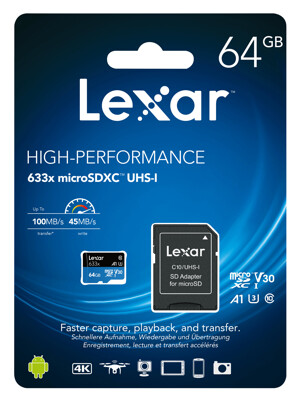 Thẻ nhớ Lexar SDXC 64GB 633x