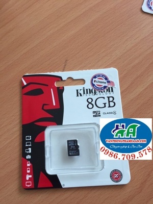 Thẻ nhớ Micro SD Kingston 8Gb ! - Thẻ nhớ Micro SD Kingston 8Gb