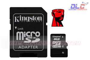 Thẻ nhớ Micro SD Kingston 8Gb ! - Thẻ nhớ Micro SD Kingston 8Gb