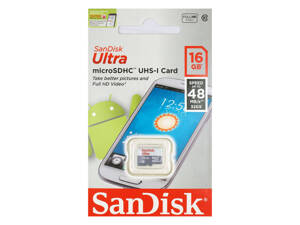 Thẻ nhớ Micro SD Sandisk Ultra - 16GB, 48MB/s