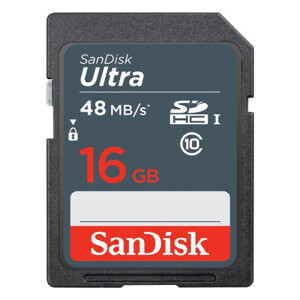 Thẻ Nhớ MicroSDHC SanDisk Ultra - 16GB , 48 MB/s