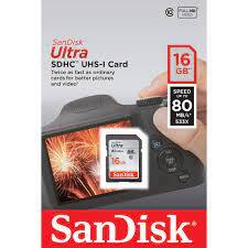 Thẻ nhớ MicroSDHC SanDisk Ultra 16GB 80MB/s