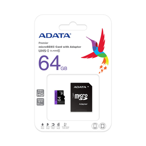 Thẻ nhớ MicroSDXC ADATA 64GB Class 10 UHS-1 Premier