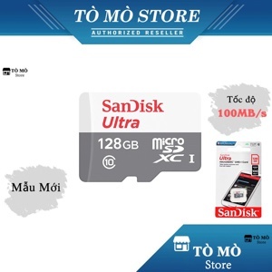 Thẻ nhớ MicroSDXC Sandisk Ultra - 128 GB , 80 MB/s