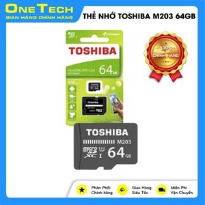 Thẻ Nhớ MicroSDXC Toshiba M203 64GB 40MB/s