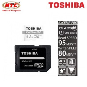 Thẻ nhớ MicroSDXC Toshiba Exceria - 64GB , 95/60