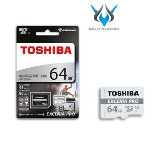 Thẻ nhớ MicroSDXC Toshiba Exceria - 64GB , 95/60