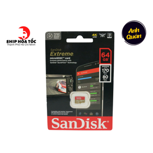 Thẻ nhớ Sandisk microSDXC A2 160/90 MB/s 128GB  Extreme