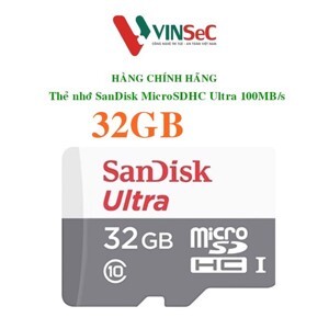 Thẻ nhớ SanDisk Ultra 667x microSDHC - 32 GB , 100 MB/s