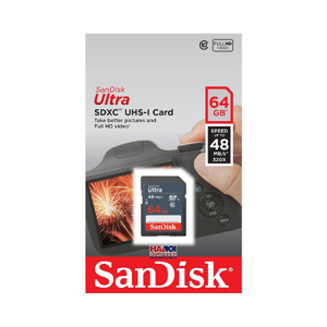 Thẻ nhớ SD Sandisk 64Gb Class 10