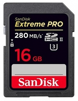 Thẻ nhớ SDHC SanDisk Extreme Pro UHS-II Speed Class 3 16GB 280MB/s