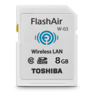 Thẻ Nhớ Toshiba SDHC 8GB Flash air WiFi W-03