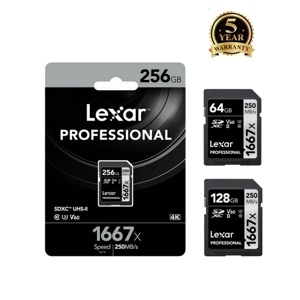 Thẻ nhớ SDXC Lexar 64GB UHS-II 1667X