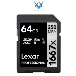 Thẻ nhớ SDXC Lexar 64GB UHS-II 1667X