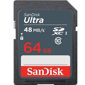 Thẻ nhớ SDXC Sandisk Ultra - 64 GB , 48 MB/s